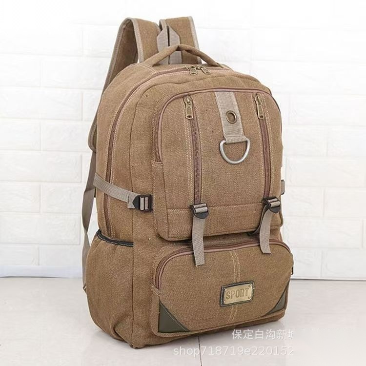 Canvas Multi-pocket Vintage Backpack